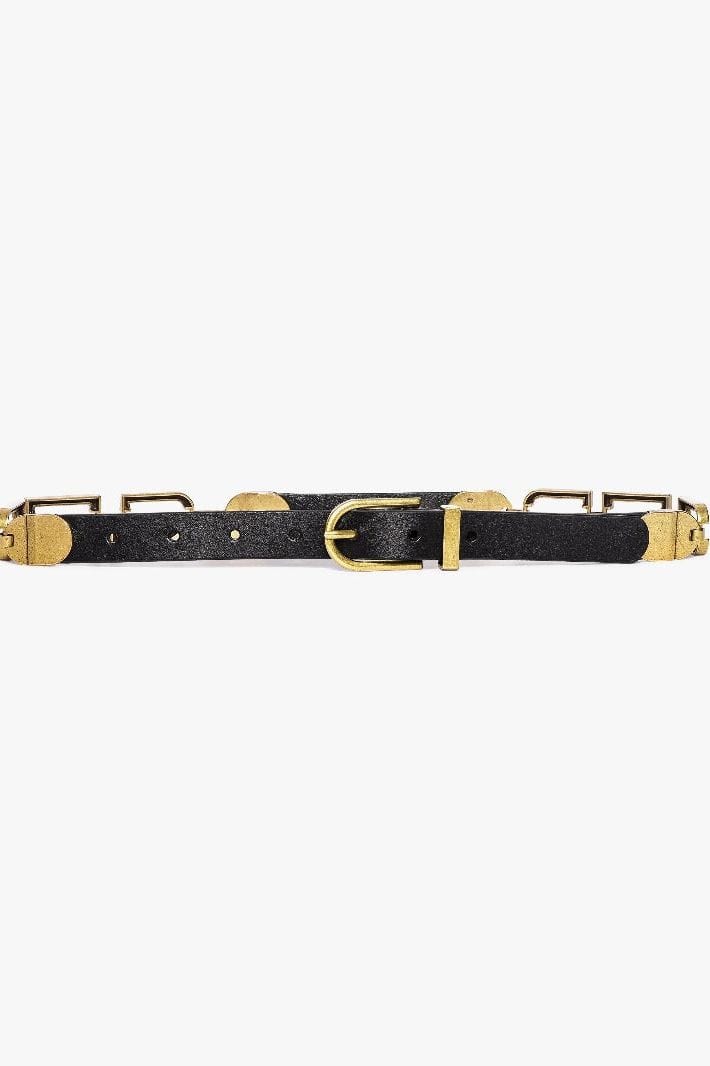 Frame - Art Deco Chain Belt in Black Viva O Sol