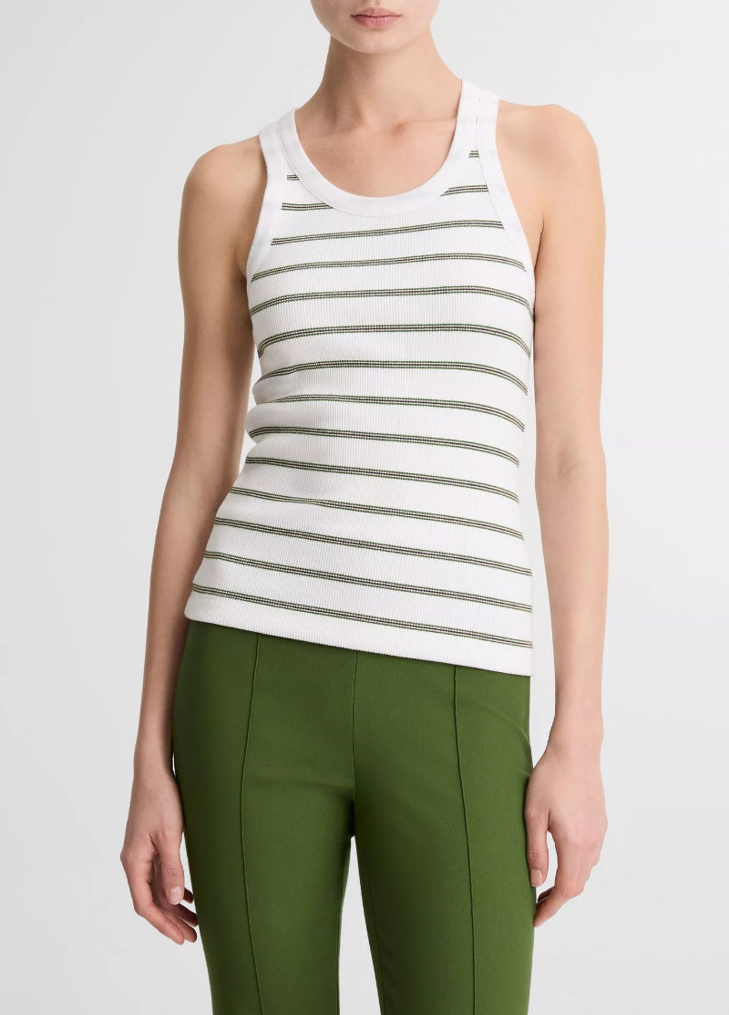 Vince. - Stripe Scoop Tank