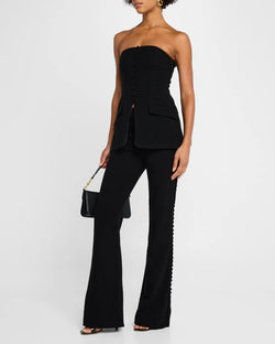 Sans Faff - Marais Button Trousers in Black