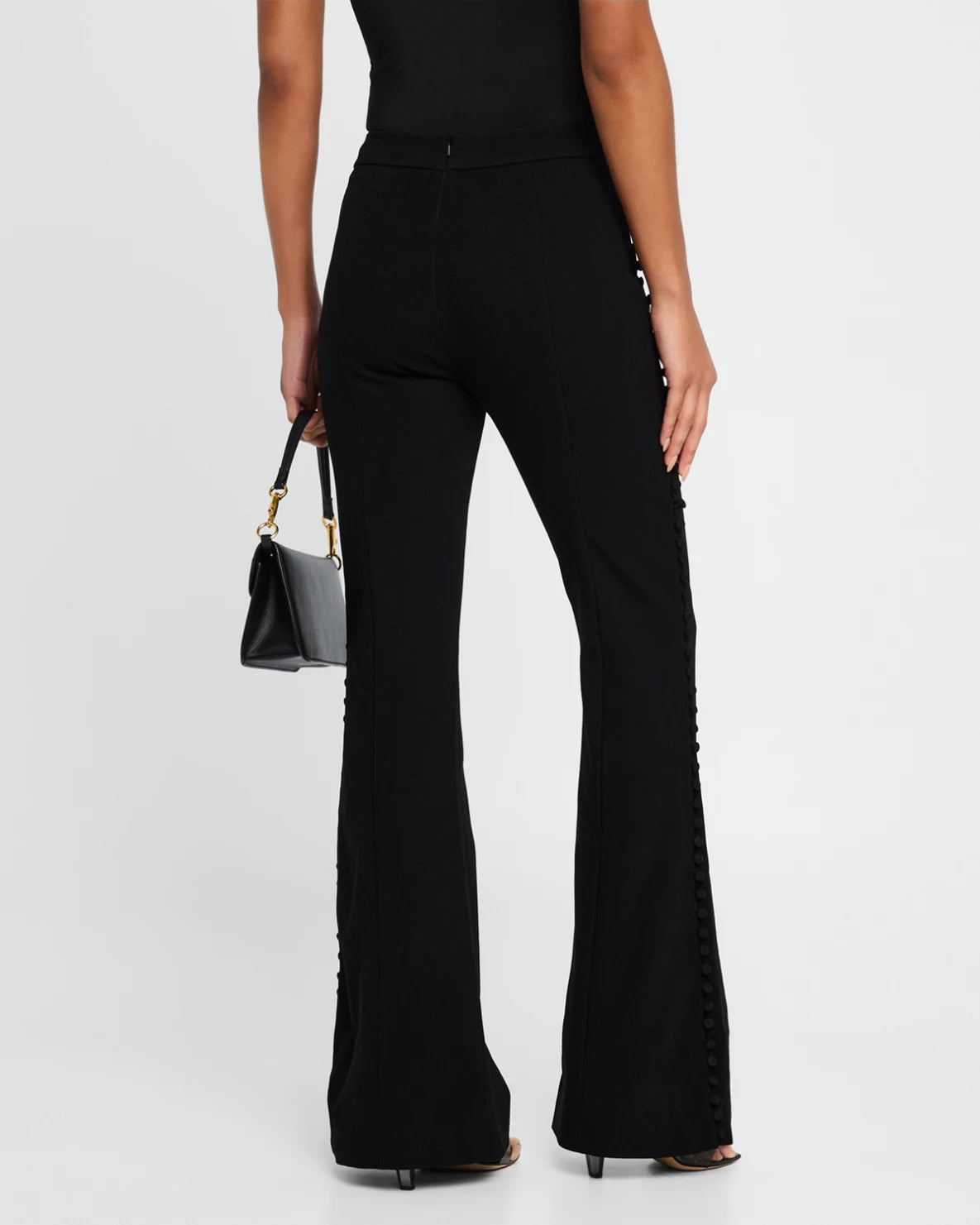 Sans Faff - Marais Button Trousers in Black