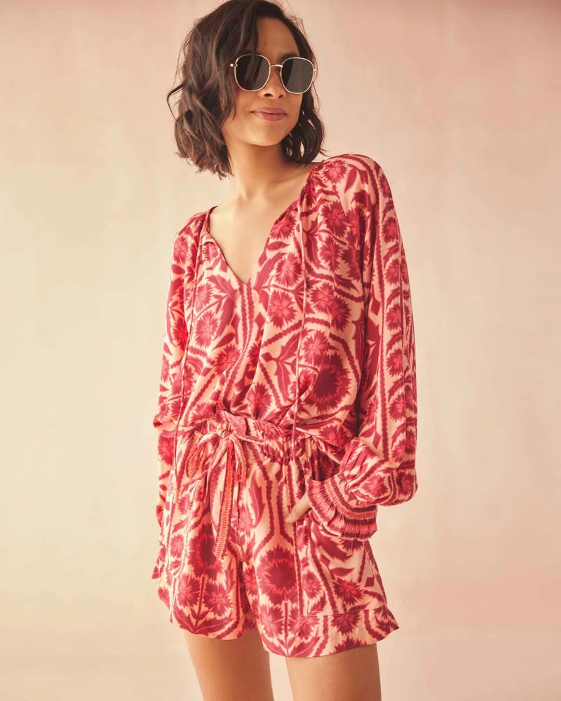 Omika - Riviera Blouse in Tessa Goji