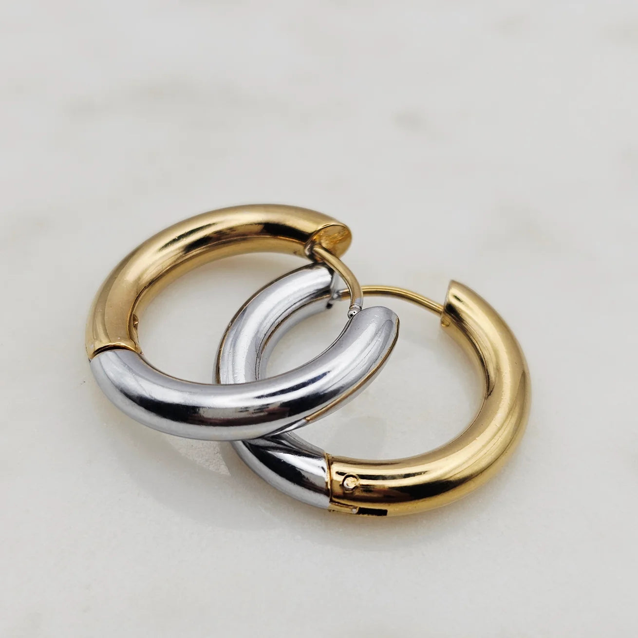 Xtraordinary Flair - Two Tone Mini Hoop Earrings