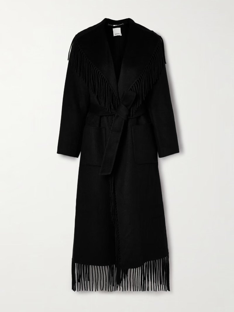 SIMKHAI - Carrie Fringe Robe Coat