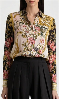 alice + olivia - Willa Plkt Top in True Grandeur