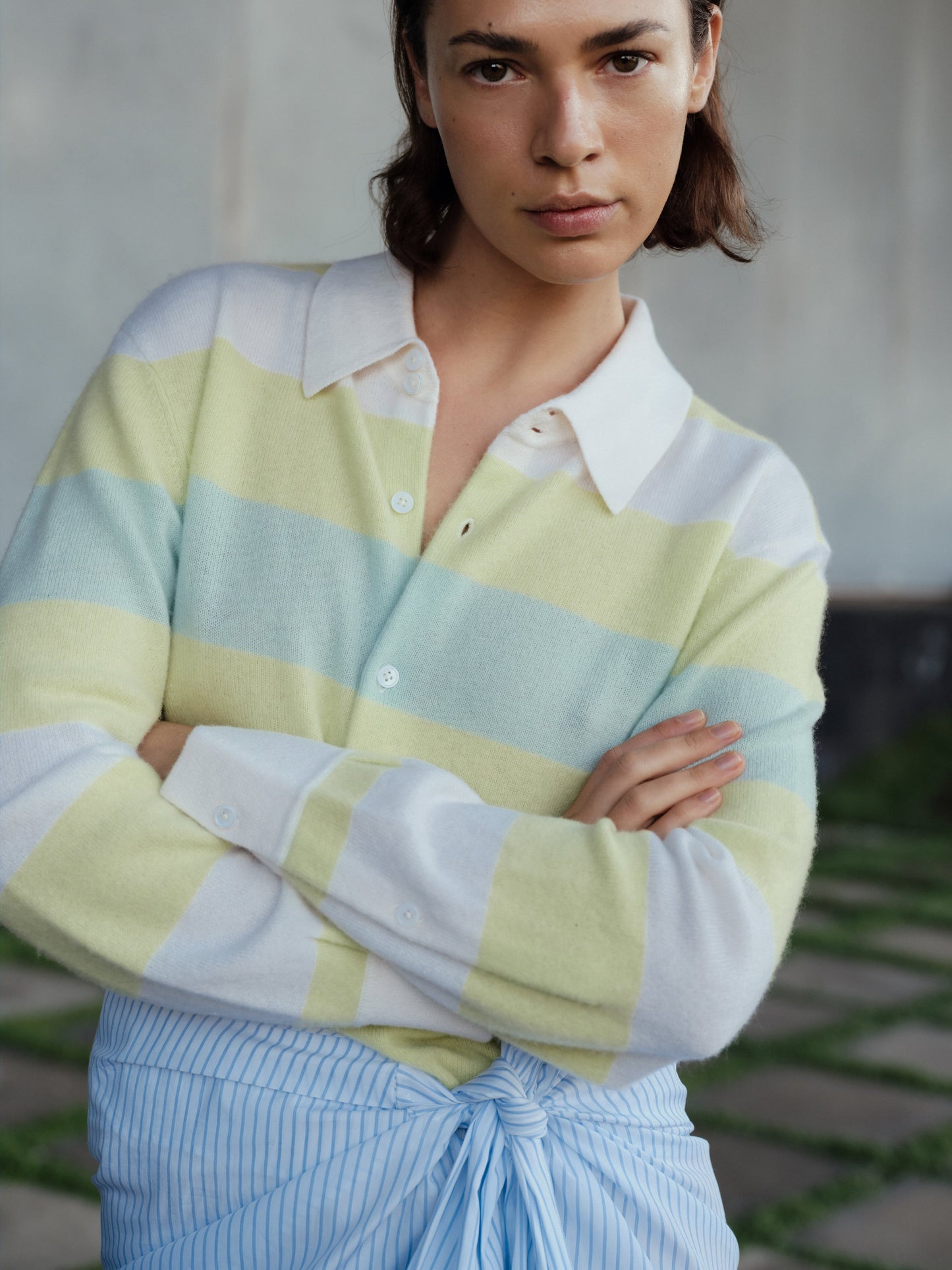 The RUGBY Cardigan Sweater, Cashmere Blend | High Summer'26