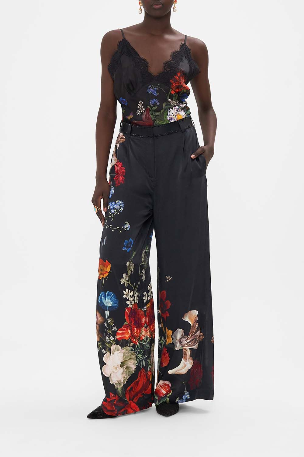 Camilla - Wide Leg Waisted Pant in A Still Life