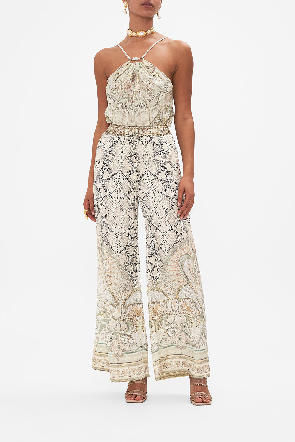 Camilla - Lounge Pant in Ivory Tower Tales