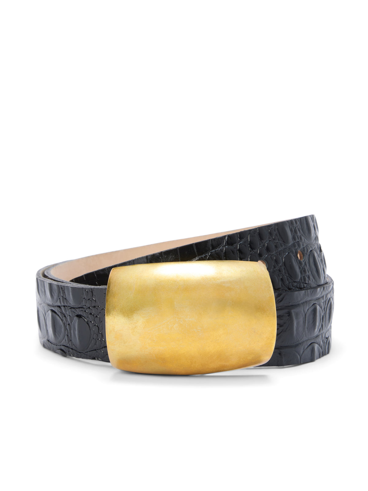MILOU DOMED CROC EMB BELT