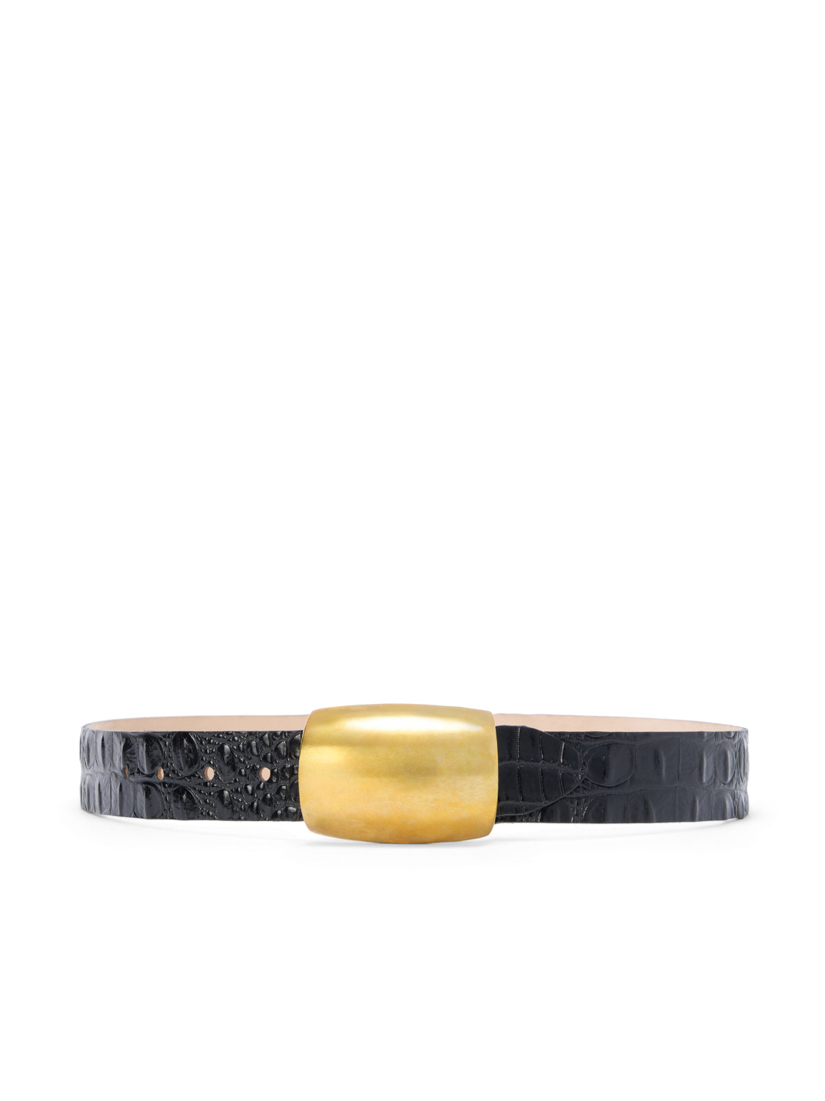 MILOU DOMED CROC EMB BELT