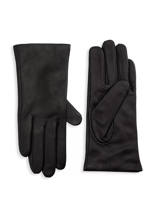 Vince. - Short Classic Nappa Glove in Black