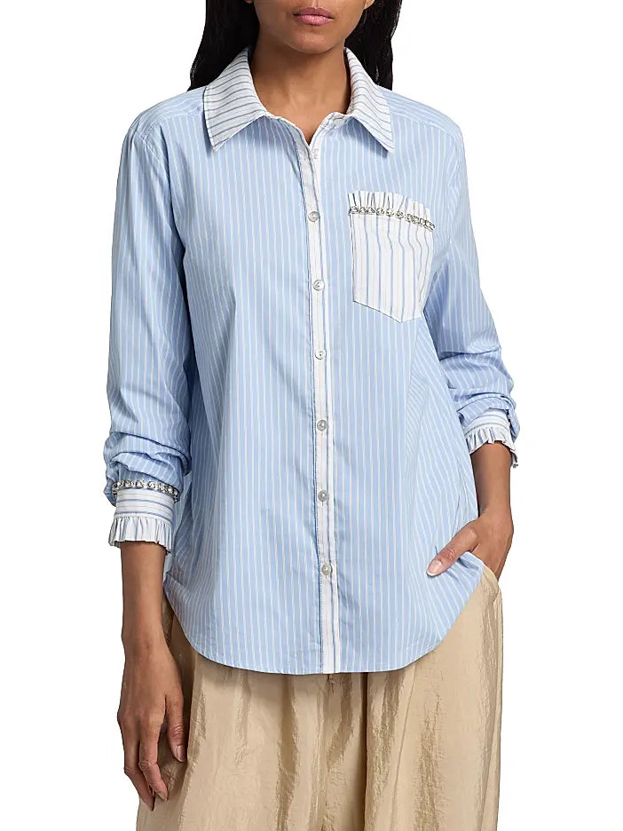 Cinq à Sept - Dorsia Top in Cornflower White