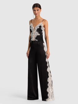 Alice + Olivia - Olivia Wide Leg Lace Pant