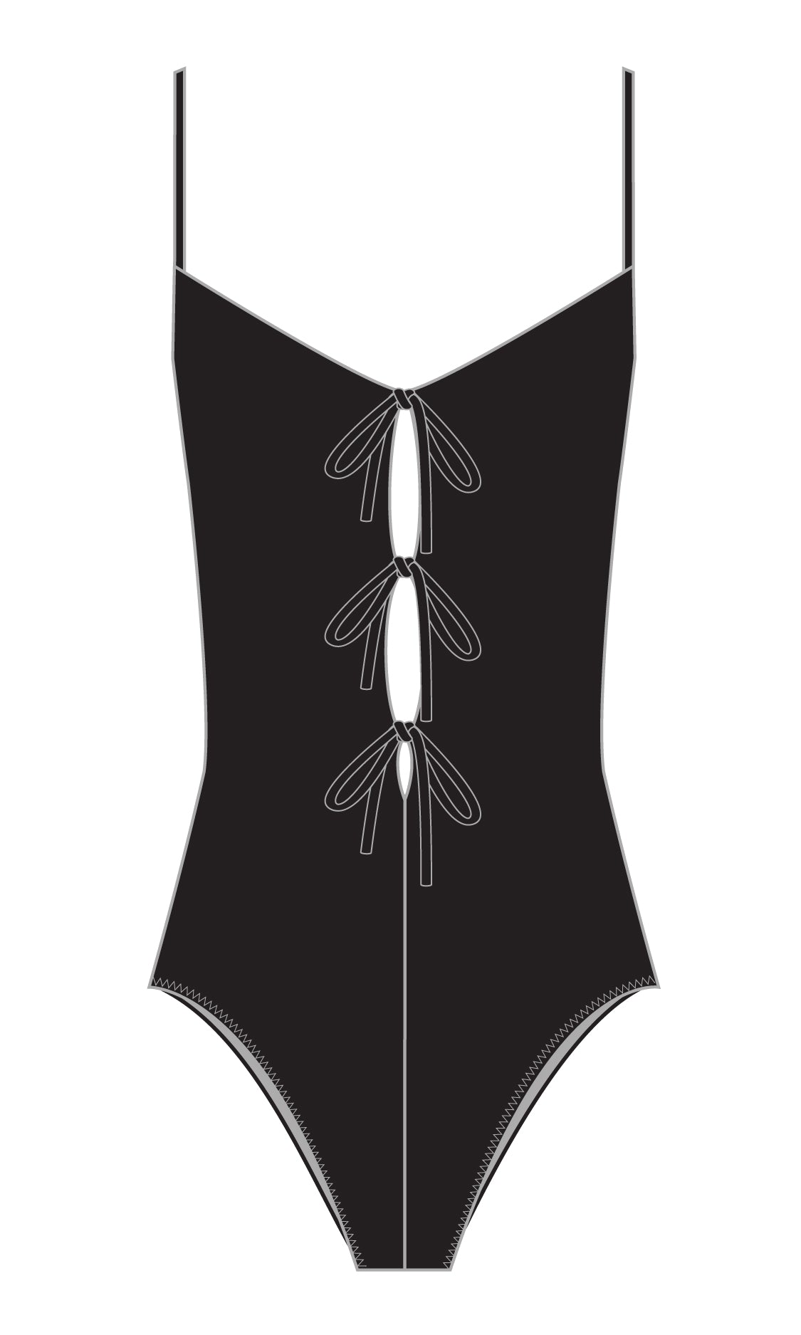 Three Tie Maillot