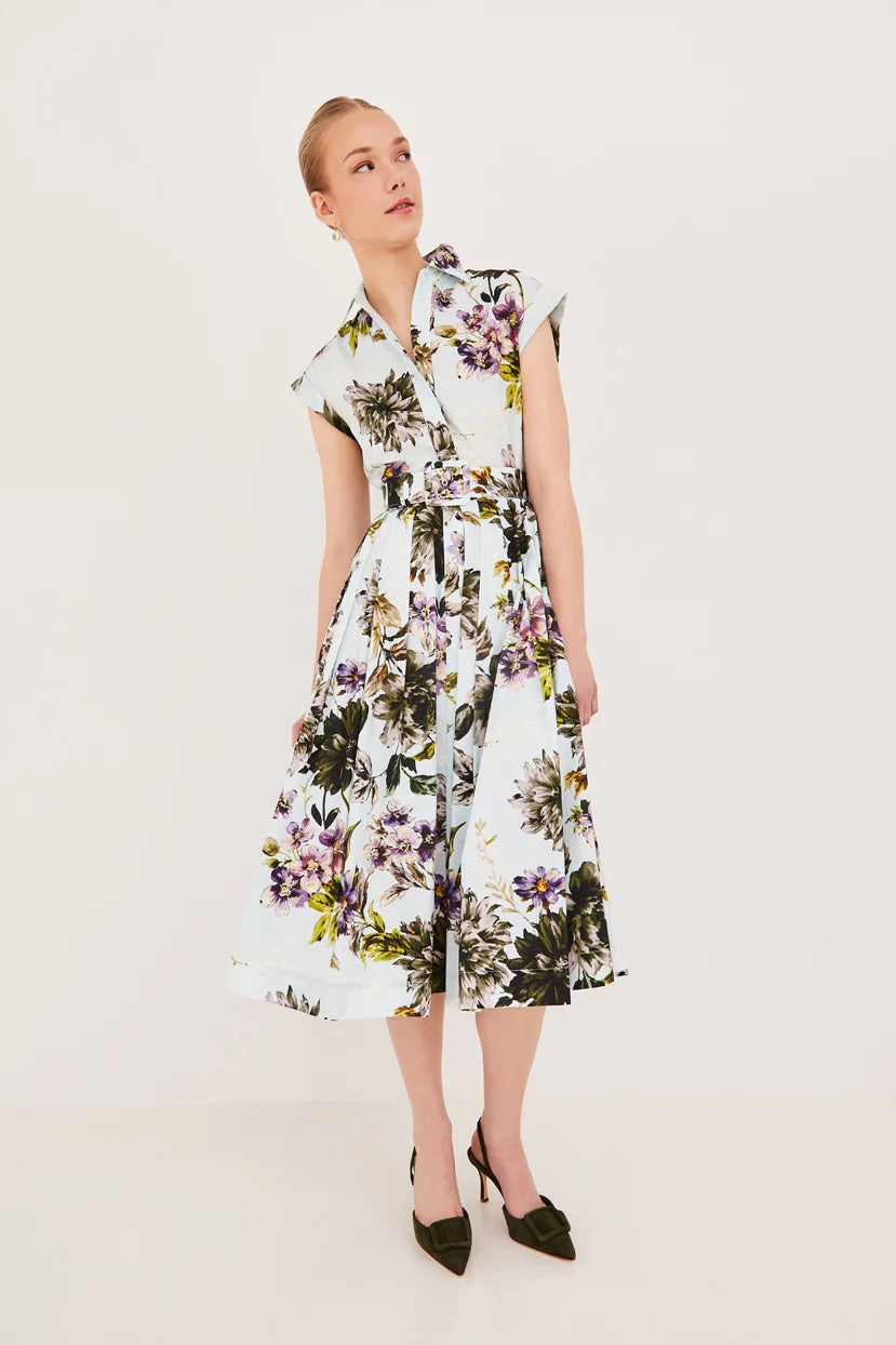 Cara Cara - Octavia Dress in Margaux Bloom Blue