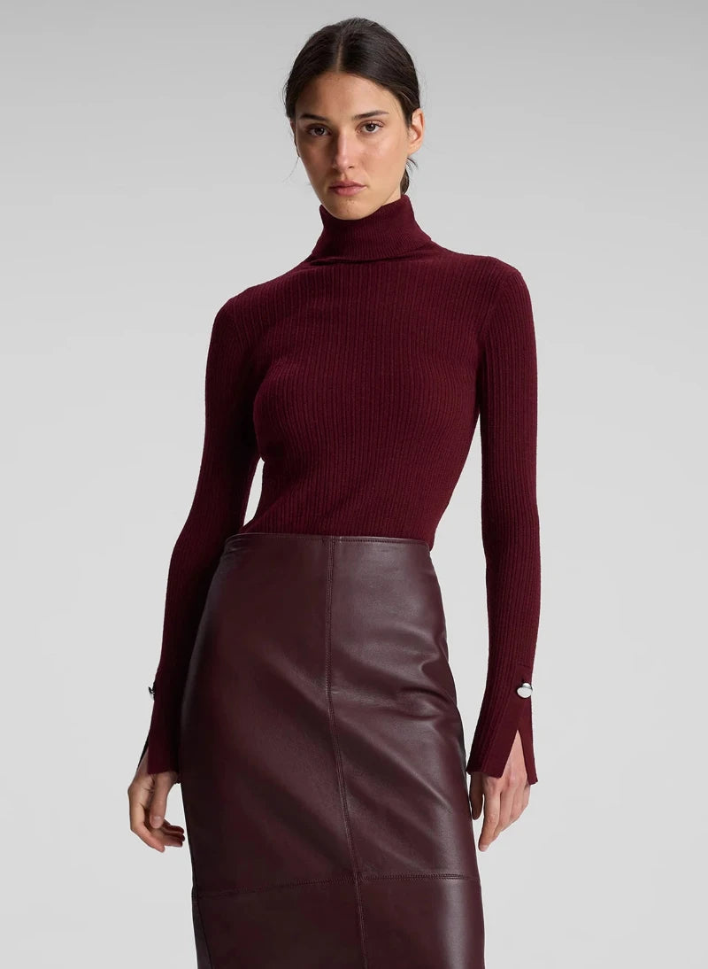 A.L.C. - Jett Top in Burgundy