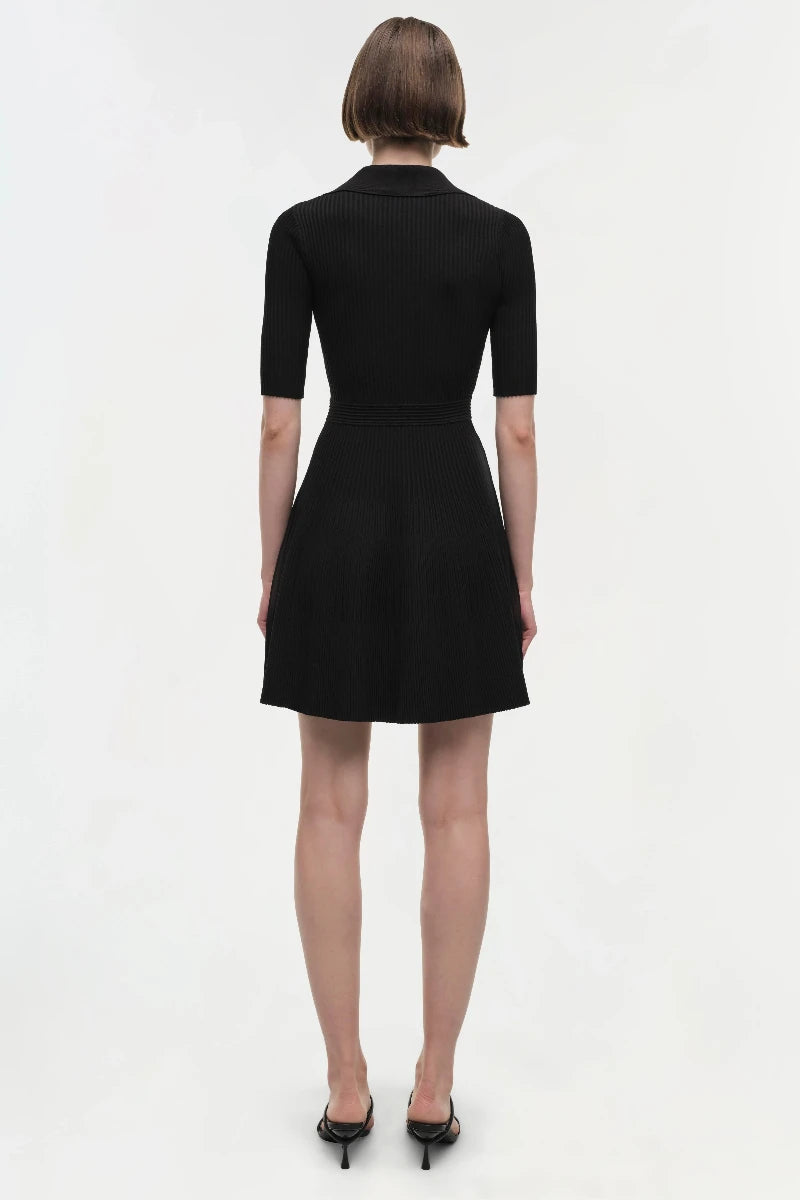 SIMKHAI - Patricia Polo Mini Dress in Black