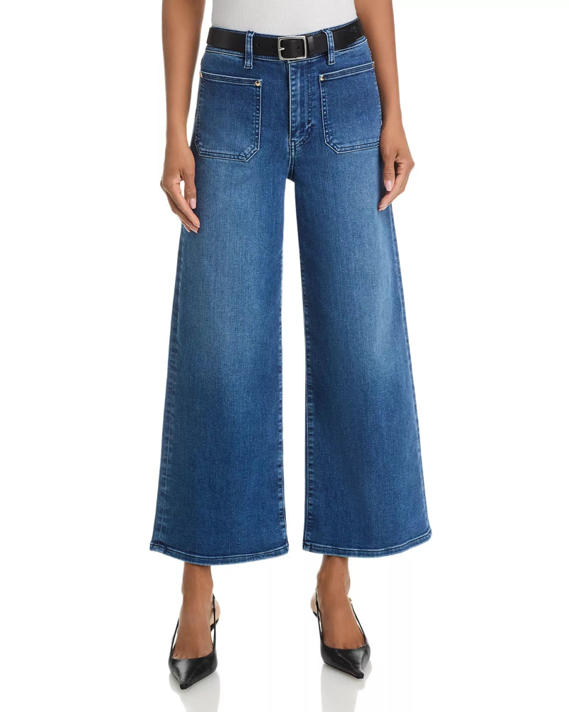 Frame - Le Slim Palazzo Crop Harbor Pocket