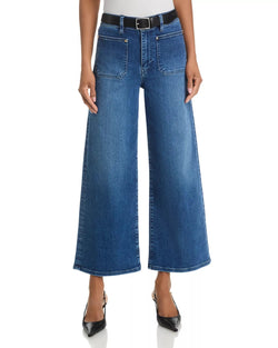 Frame - Le Slim Palazzo Crop Harbor Pocket
