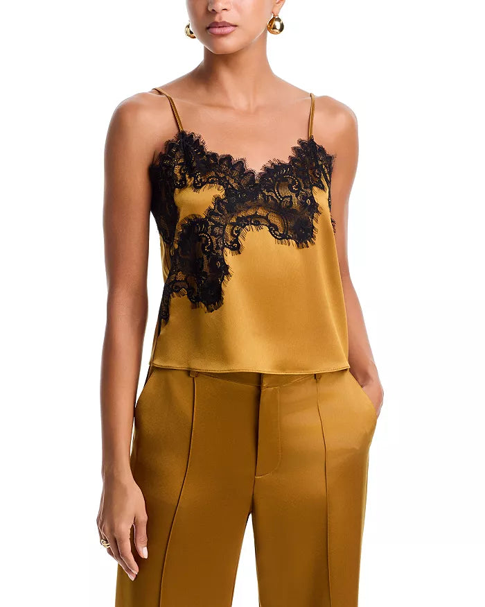 Cinq à Sept - Sael Lace Trim Satin Top