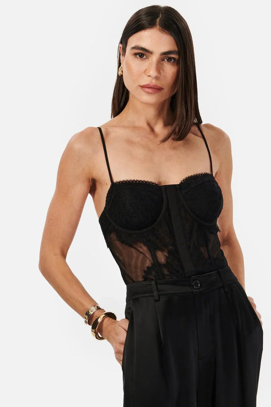 Cami NYC - Riona Corset Bodysuit in Black