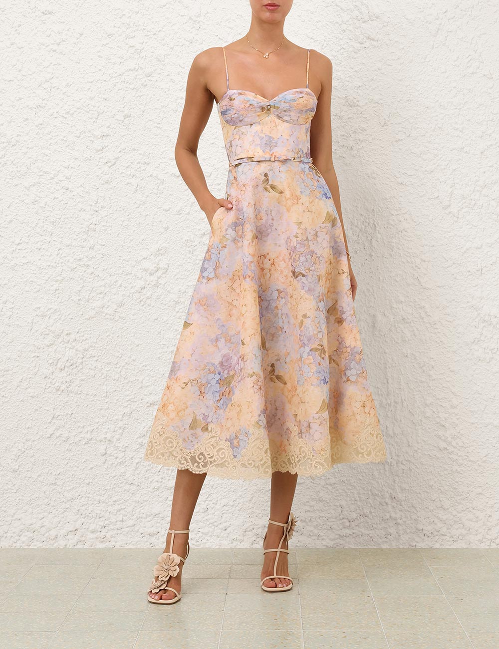 Zimmermann - Valiant Tucked Midi Dress