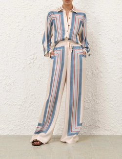 Zimmermann - Track Pant in Ticking Stripe