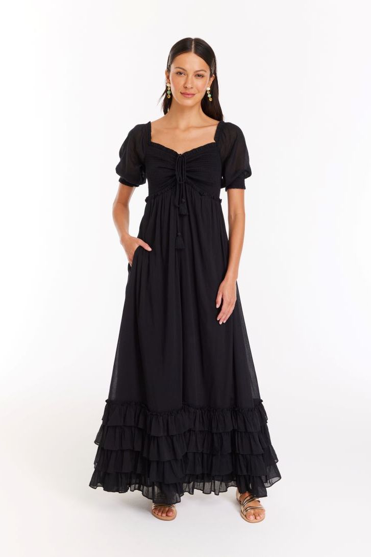 ALLISON New York - Sienna Maxi Dress in Black