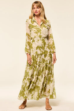 Misa Los Angeles - Arhea Dress in Green Goddess