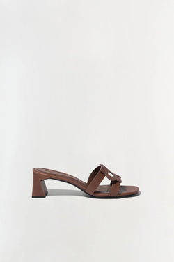 SIMKHAI - Monogram Block Heel in Sable