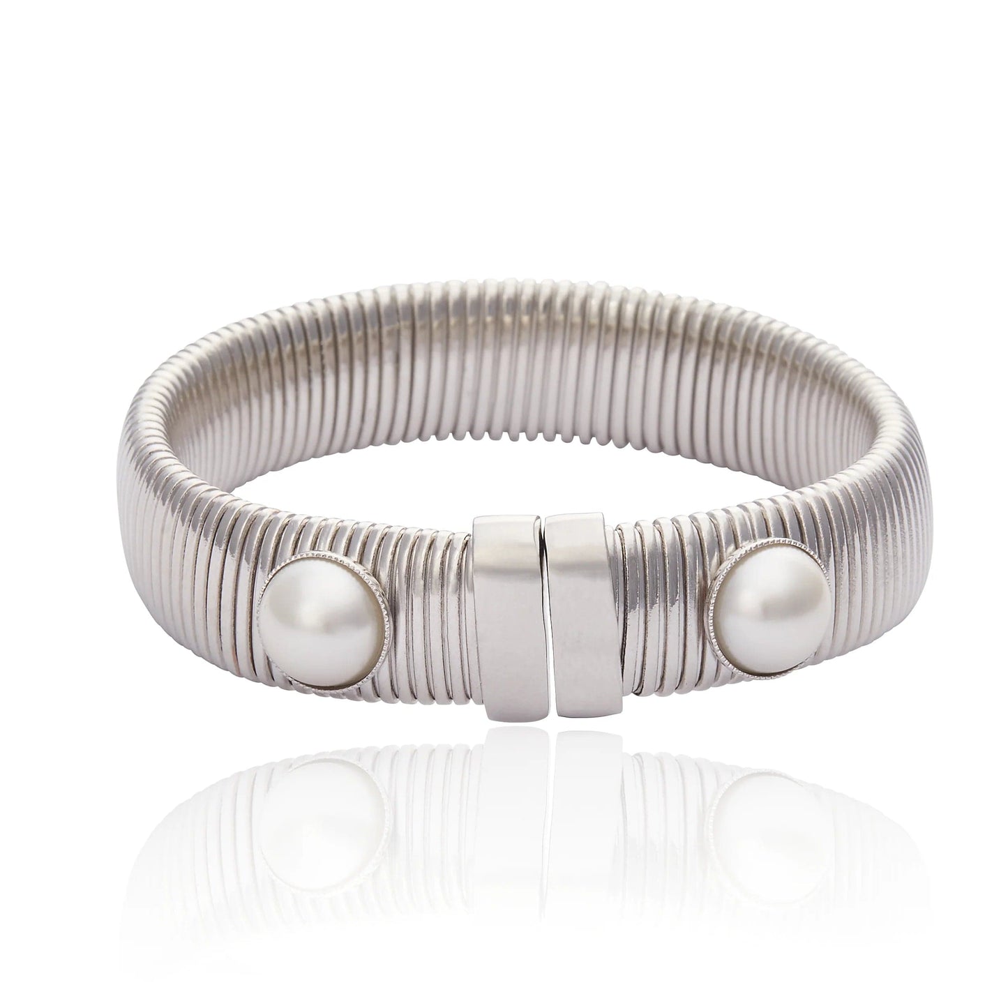 Cristina Sabatini - Hebe Dual Bracelet in Pearl Silver