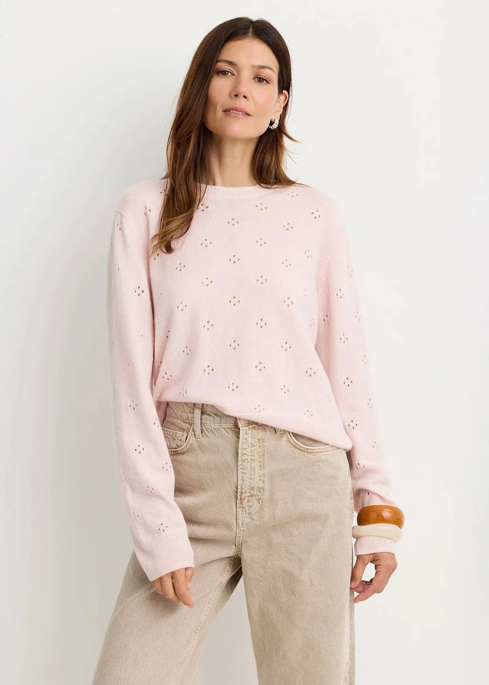 One Grey Day - Georgie Cashmere Crewneck