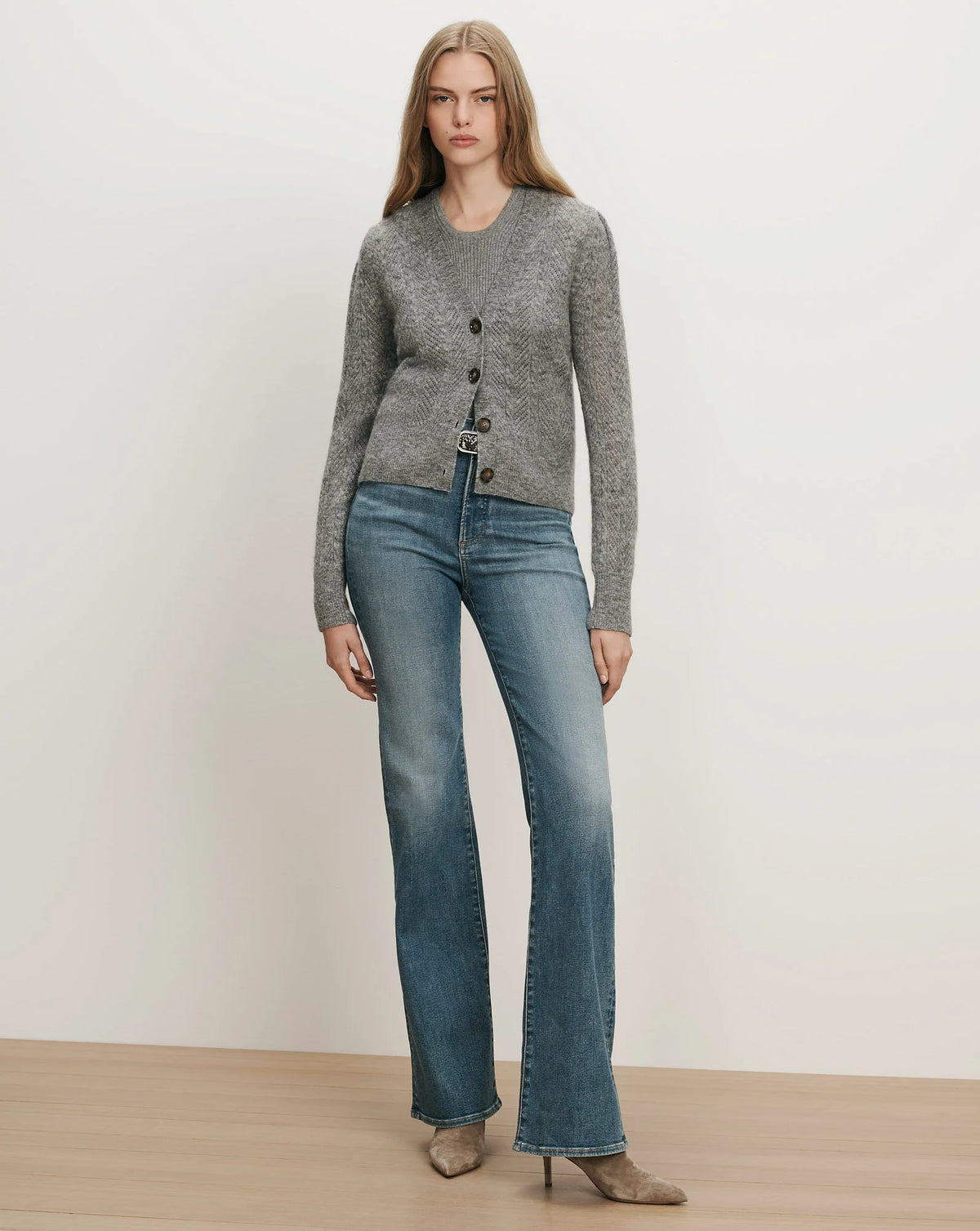 Veronica Beard - Solene Cardigan in Heather Grey