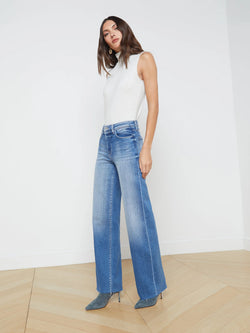 L'AGENCE - Scottie High Rise Wide Leg in Hayward