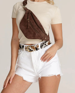 Amsterdam Heritage - Belle Suede Leather Belt Bag