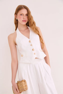 Cara Cara - Prescott Top in White