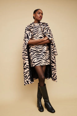 Cara Cara - Karlie Trench in Zebra Blush