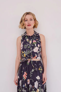 Cara Cara - Highland Top in Bloomsfield Navy