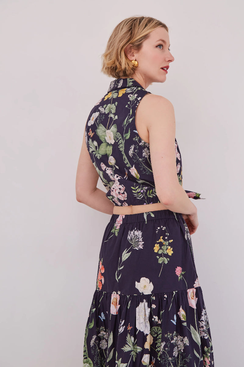 Cara Cara - Highland Top in Bloomsfield Navy