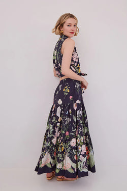 Cara Cara - Melanie Skirt in  Bloomsfield Navy
