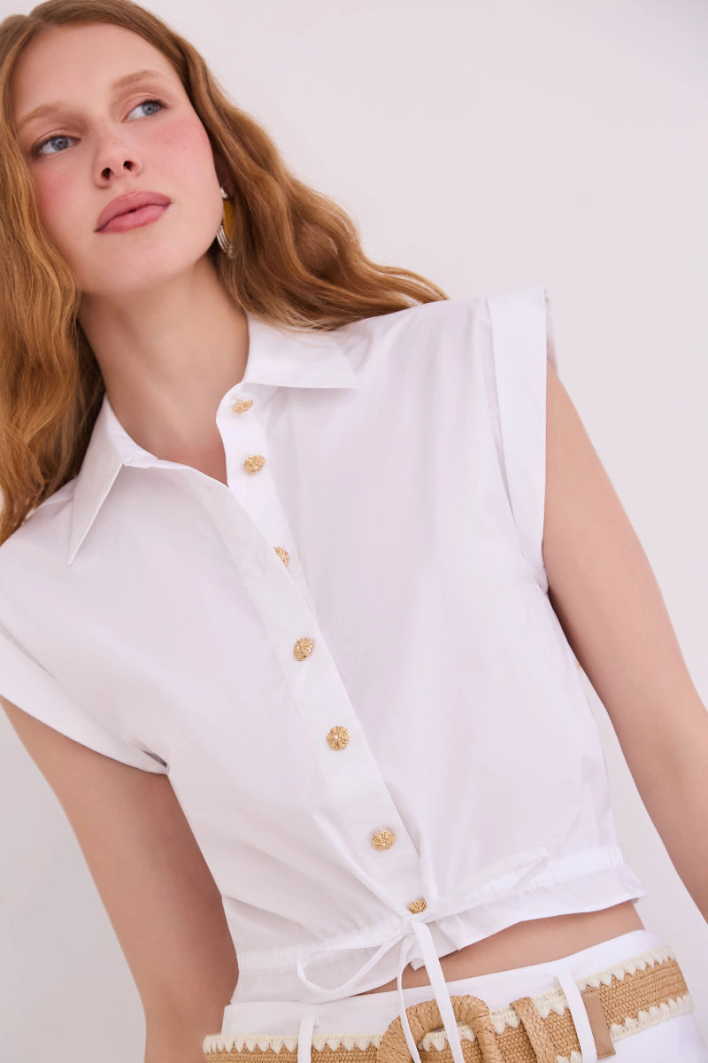 Cara Cara - Octavia Top in White