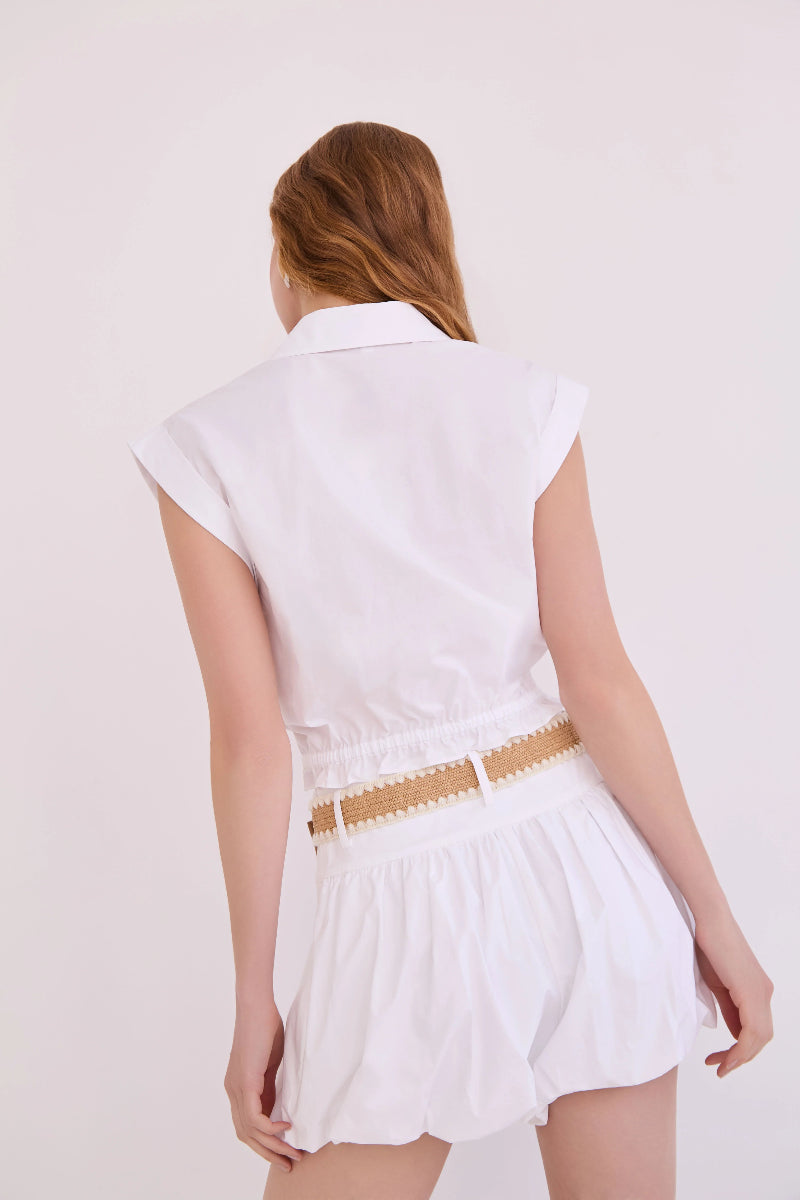 Cara Cara - Octavia Top in White