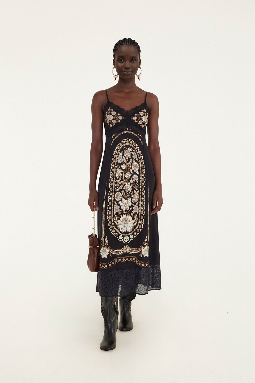DANIELA BLACK MIDI DRESS