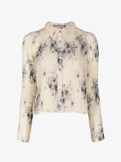 Cinq à Sept - Handsketched Floral Delaine Top