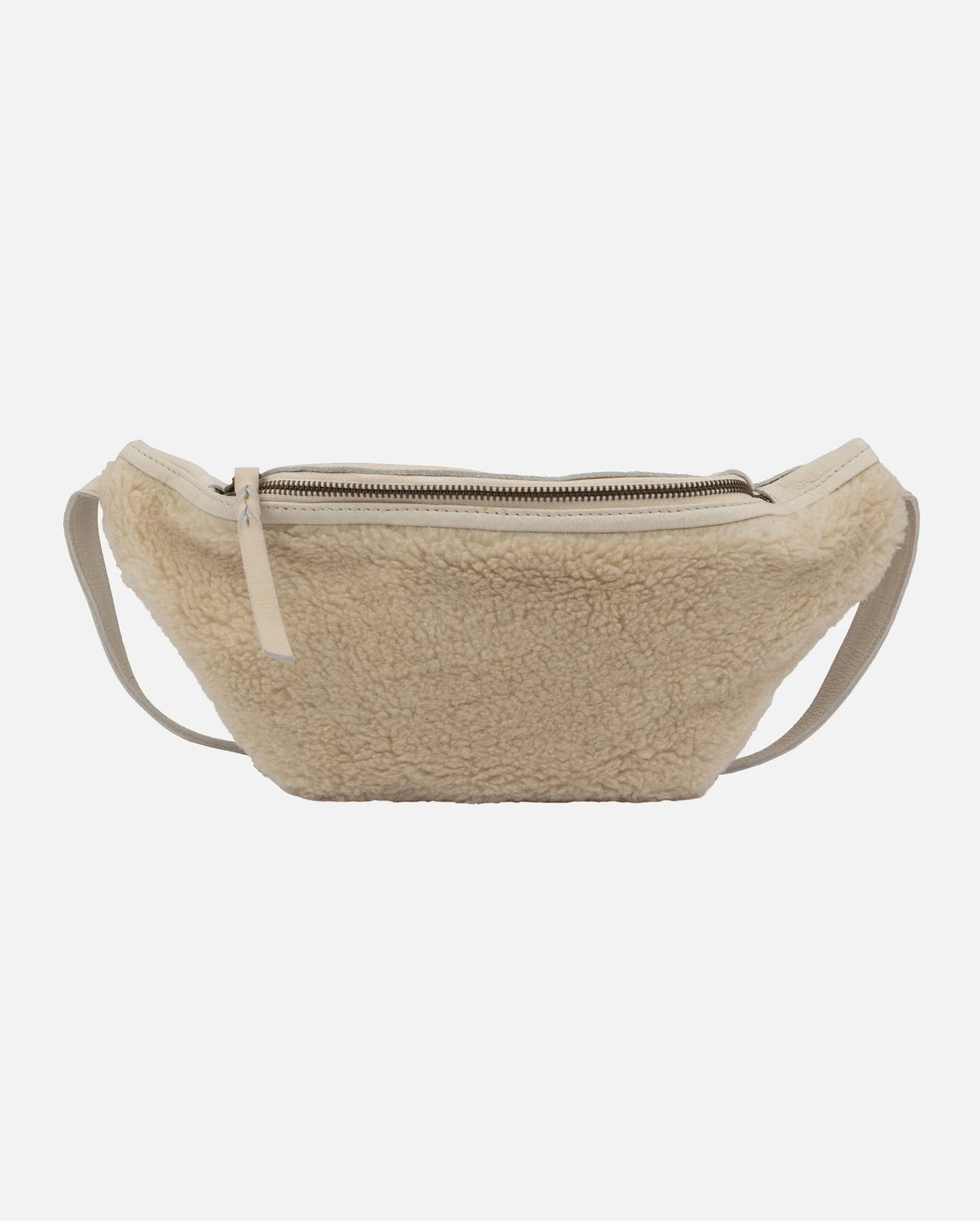 Amsterdam Heritage - Maan Shearling Belt Bag in Ivory