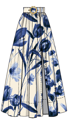 Petal Sketch Navy