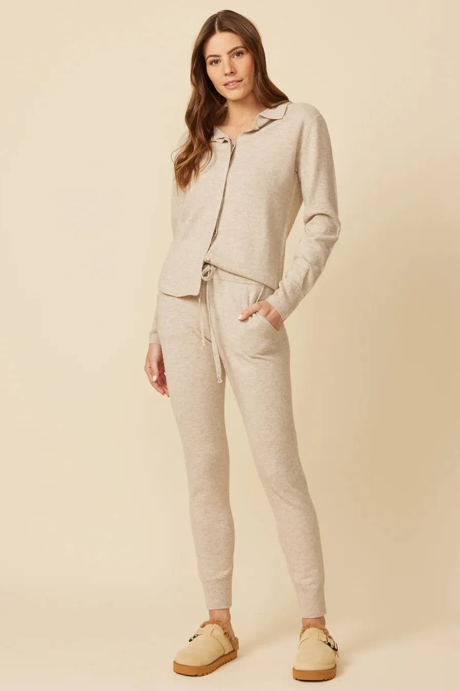 One Grey Day - Colorado Cashmere Pant in Oatmeal