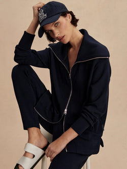 Varley - Raleigh Zip Through Sweat in Black