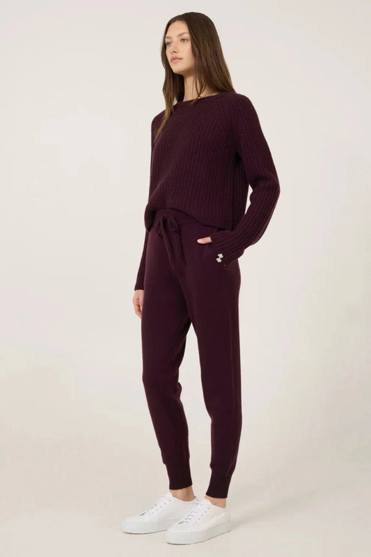 One Grey Day - Colorado Cashmere Pant in Syrah