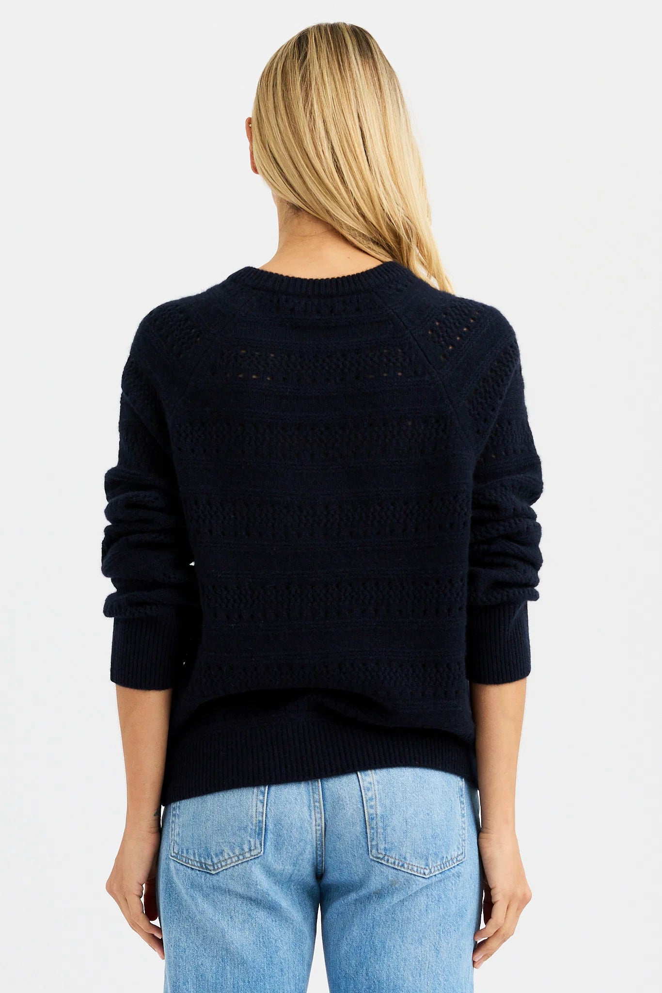 One Grey Day - Lucille Cashmere Crewneck in Galaxy