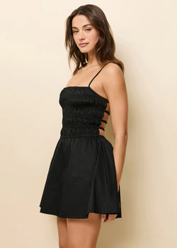 Solid & Striped - The Mini Delta Dress in Noir
